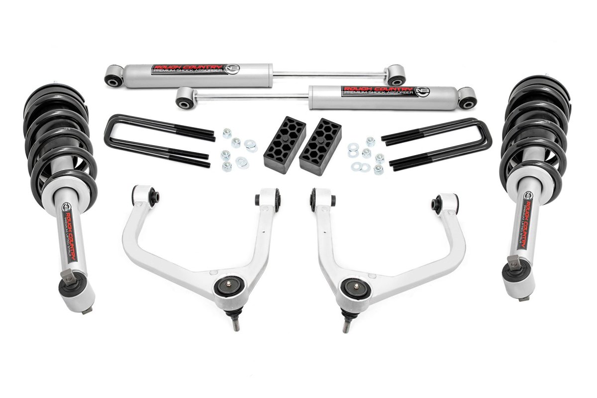 Chevrolet Silverado 1500 Suspension Lift Kit - Rough Country - 3.5 Inch Lift Kit | N3 Struts - '19-'24